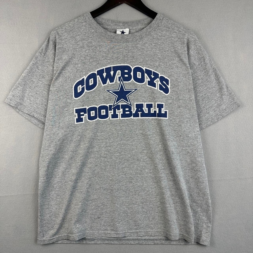 Dallas Cowboys NFL Football Gray Authentic Apparel Tee Shirt L